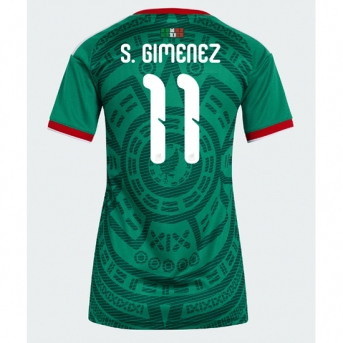 Billige Fotballdrakt Mexico Santiago Gimenez #11 Replika Hjemmedrakt Dame VM 2026 Kortermet